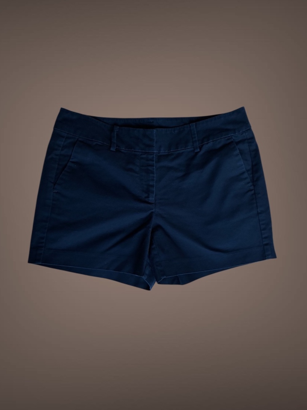 Women's Ann Taylor Navy Shorts, Pockets, Clasp/Button & Zipper Closure, Size 6P